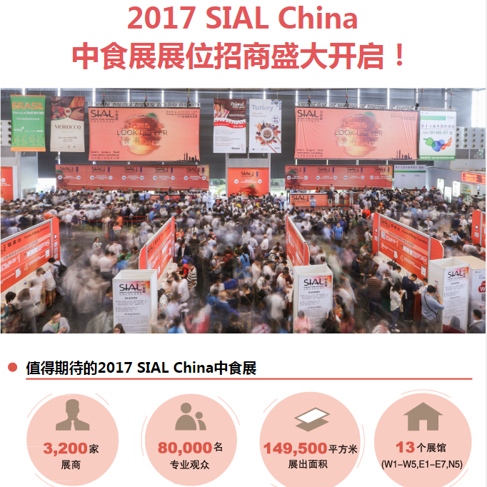 2017 SIAL China 中食展展位招商盛大開啟！