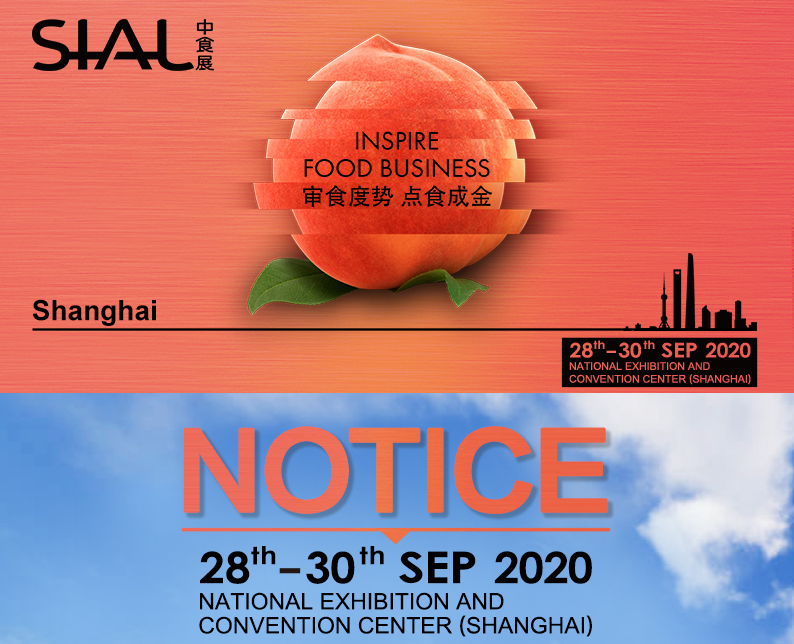 Postponed Date for SIAL China 2020