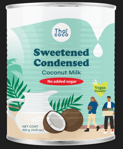 Sweetened condensed coconut milk Zero sugar