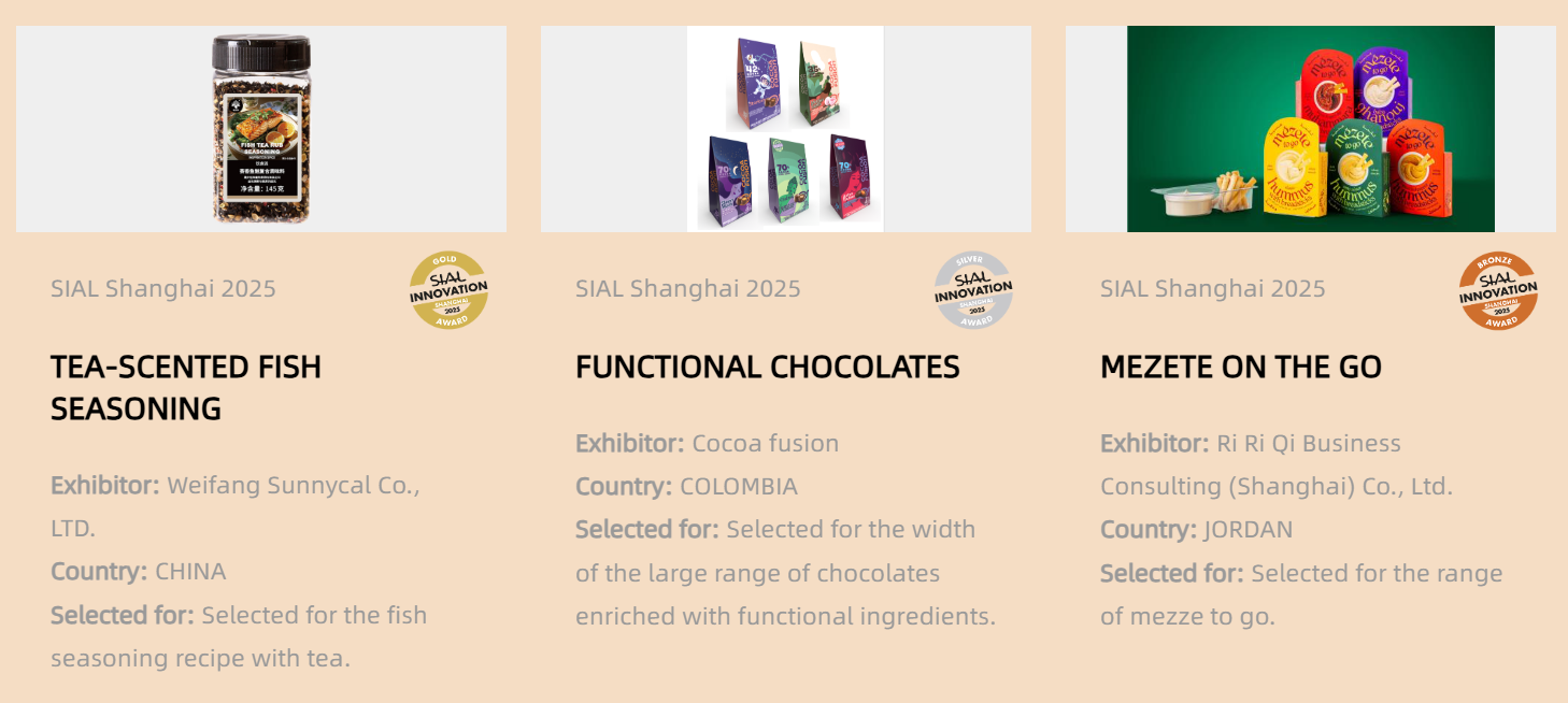 SIAL Innovation Awards winning food products showcase