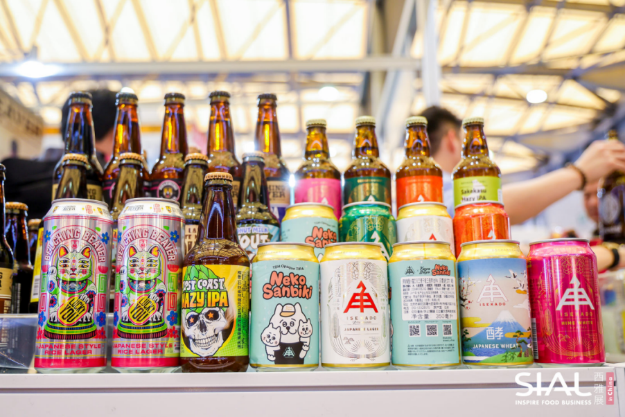 Craft beer bottles and cans SIAL in China