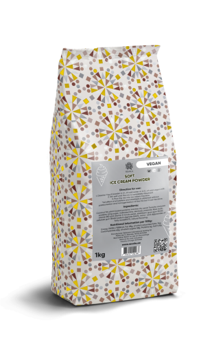 DAIRY FREE SOFT SERVE ICE CREAM POWDER WITH B AND D VITAMINS AND PROBI